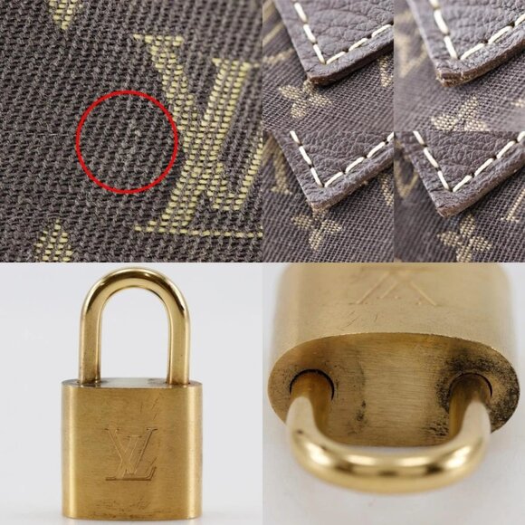 LOUIS VUITTON Speedy 30 Handbag M95224 Mini Boston Ebene Brown Monogram - Picture 8 of 13